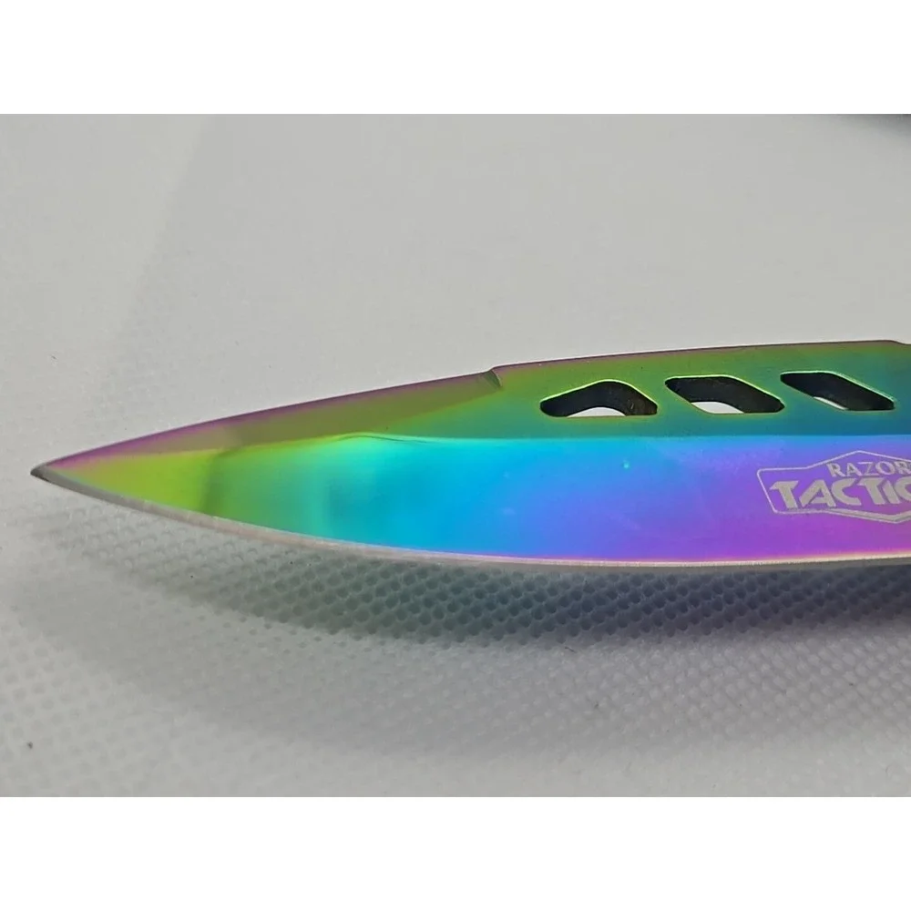 Razor Tactical RAINBOW Tracker Huntsman Spring Folding‎ Pocket Assisted Knife